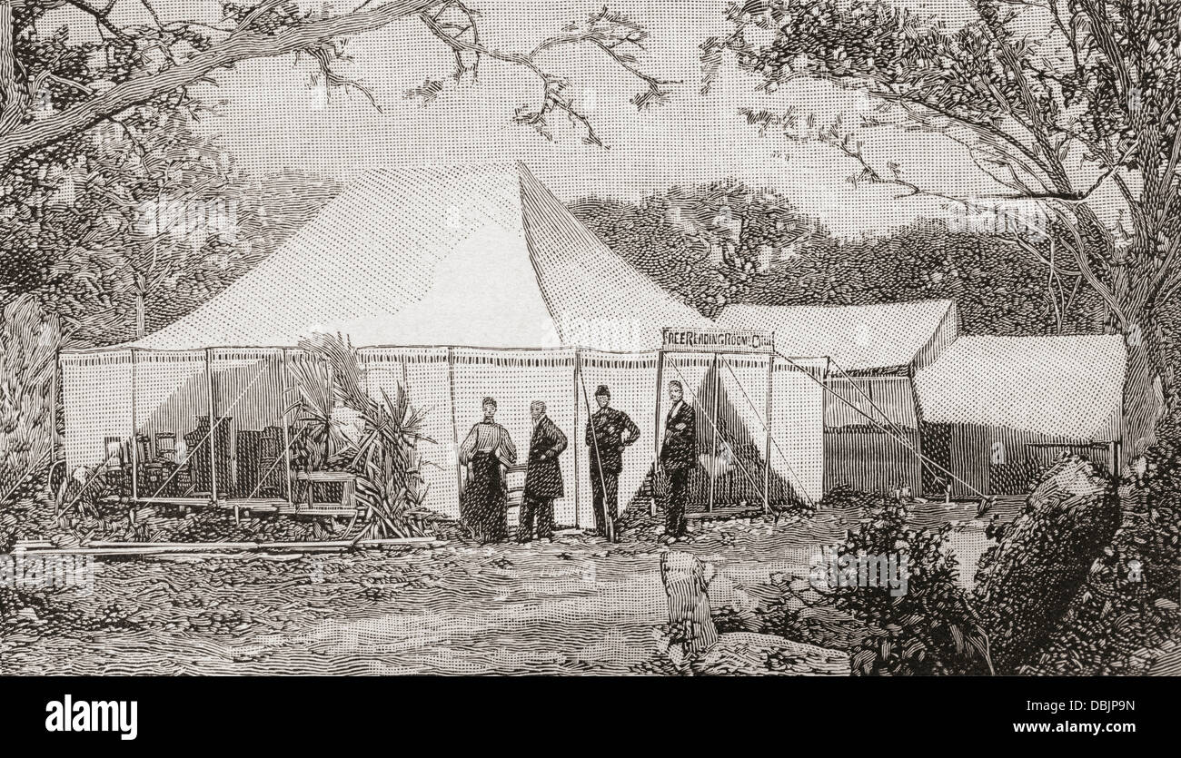 Der First Presbyterian Church, Miami, Florida, Vereinigte Staaten von Amerika im späten 19. Jahrhundert. Stockfoto