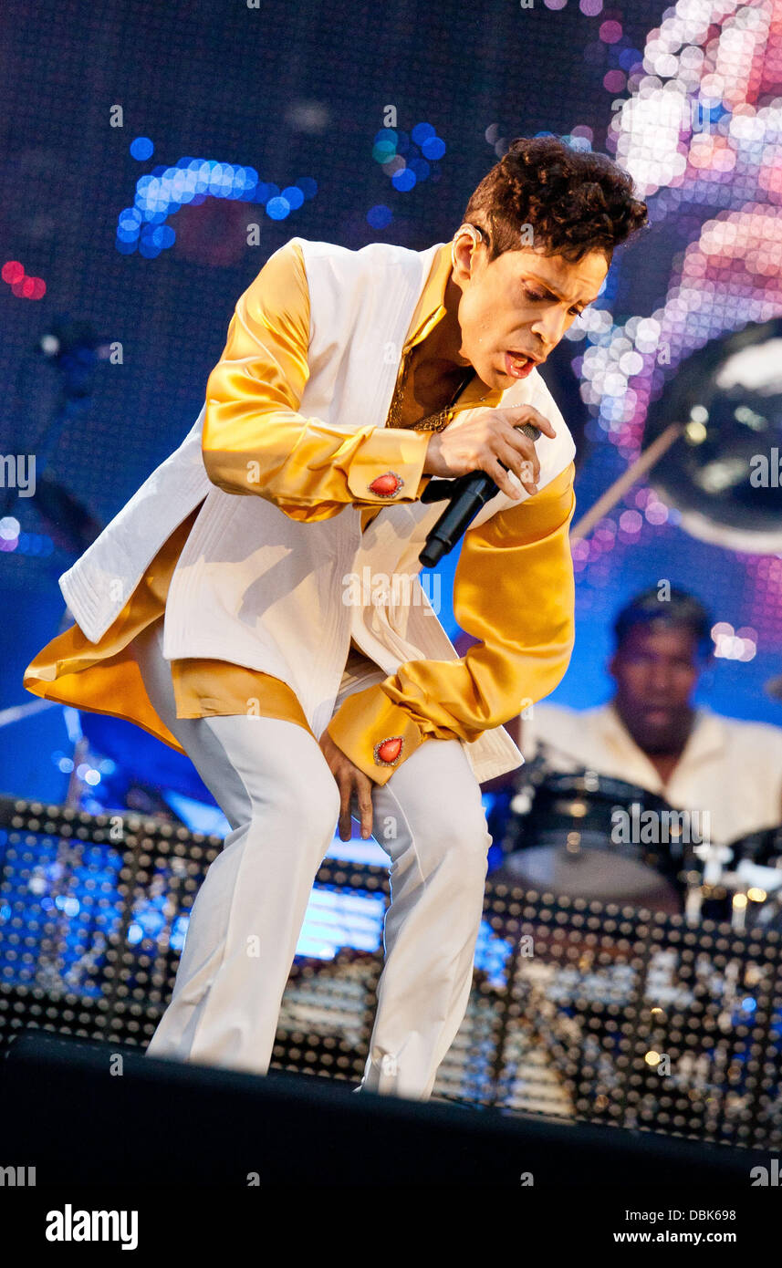 Prinz, die live im Konzert im Stade de France Paris, Frankreich - 30.06.11 Stockfoto