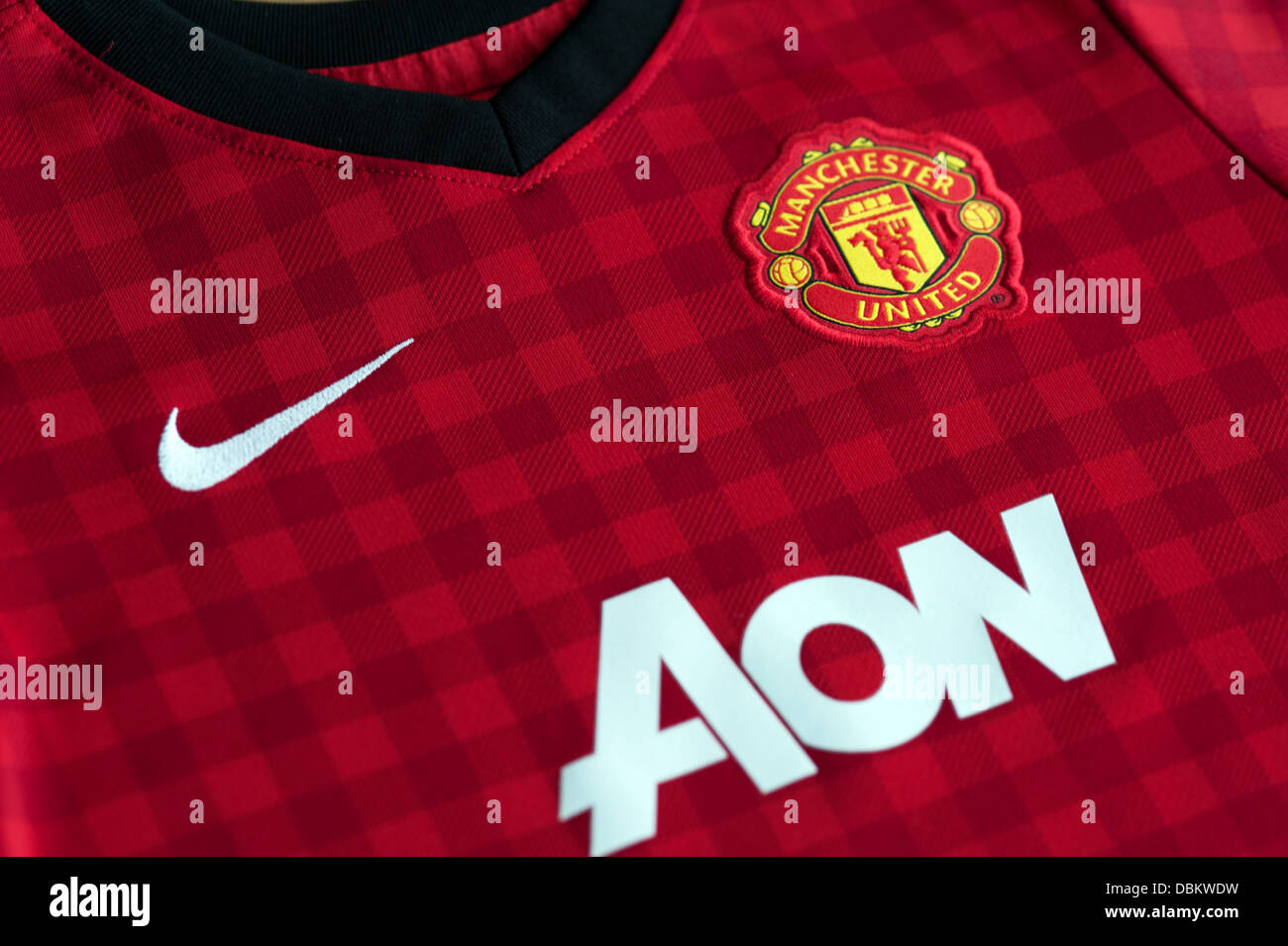Manchester United Replica Kit Stockfoto