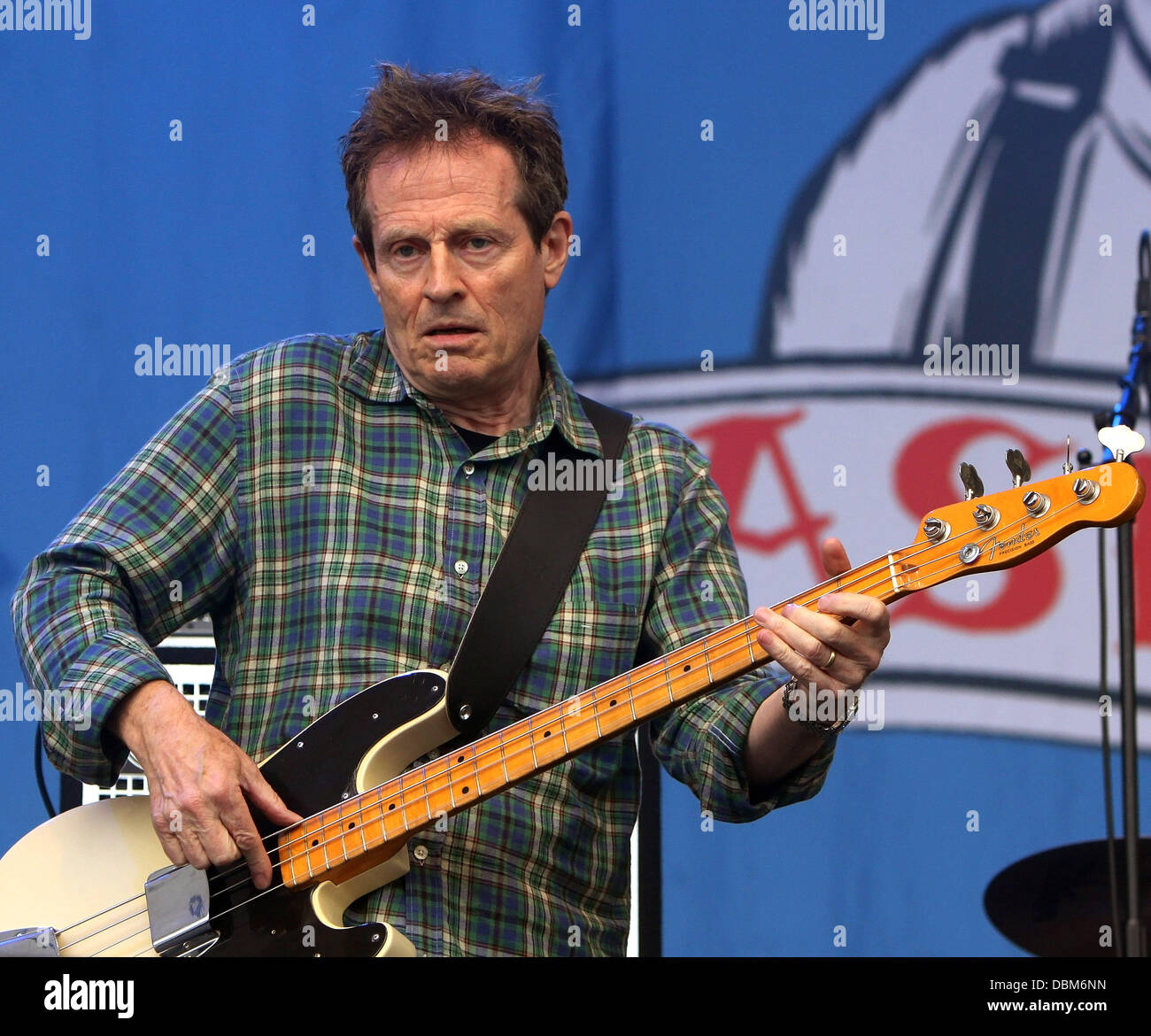 LED Zeppelin-Bassist John Paul Jones Latitude Musik und Kunstfestival statt auf dem Landgut Henham in Suffolk - Tag 2 Suffolk, England - 16.07.11 Stockfoto