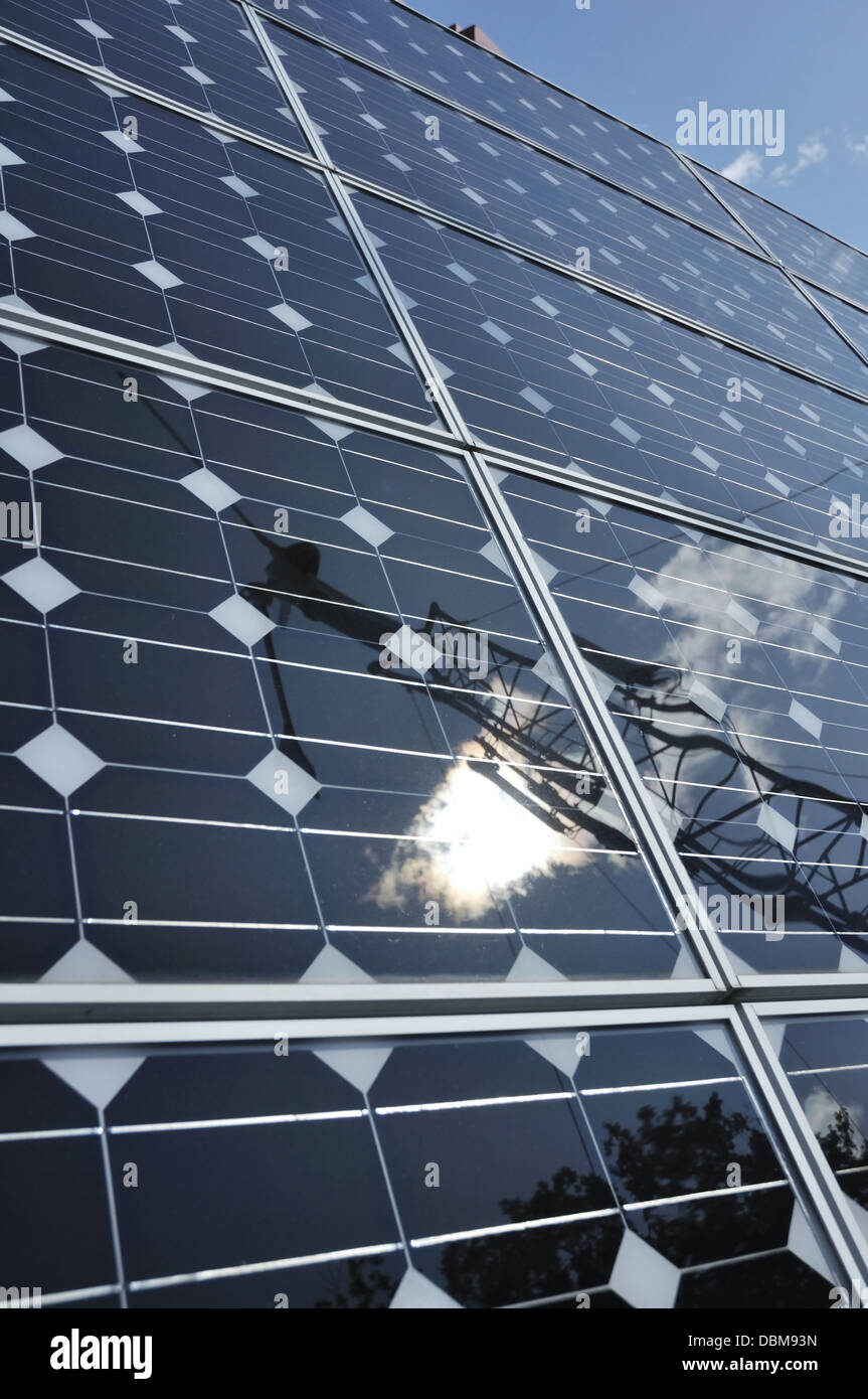 Solar-Panels hautnah Stockfoto