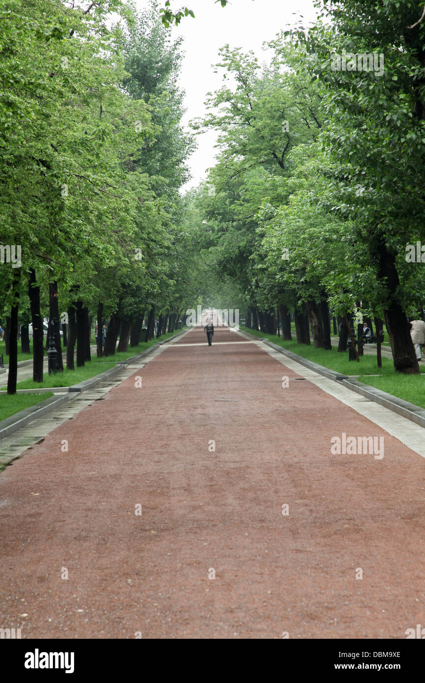 Entlang Des Gogolevsky Boulevard, Moskau Stockfoto