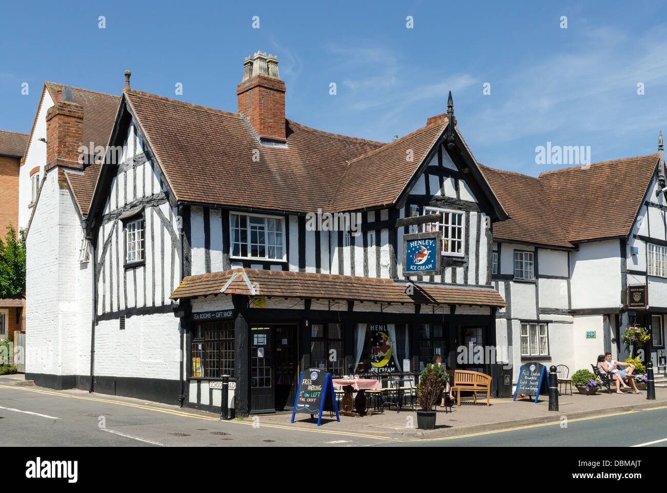 Henley Ice Cream Tea Rooms und Eisdiele Stockfoto