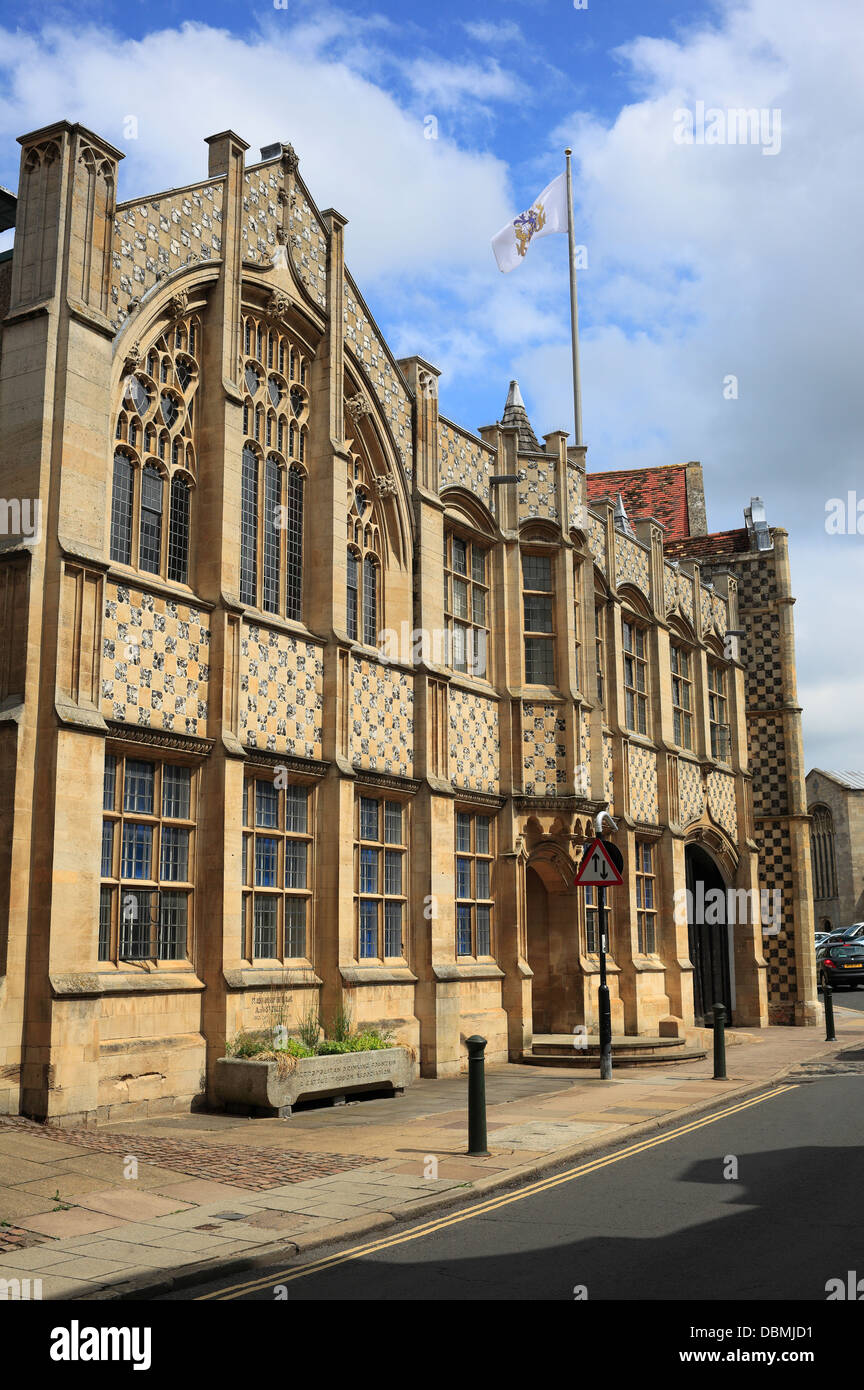 Das Rathaus von King's Lynn in Norfolk, erbaut im frühen 15. Jahrhundert. Stockfoto