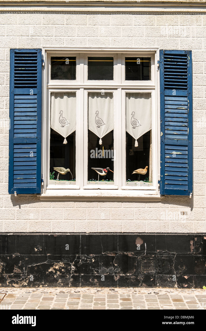 Windows Saint-Valery-Sur-Somme Provinz der Picardie Frankreich Nordeuropa Stockfoto