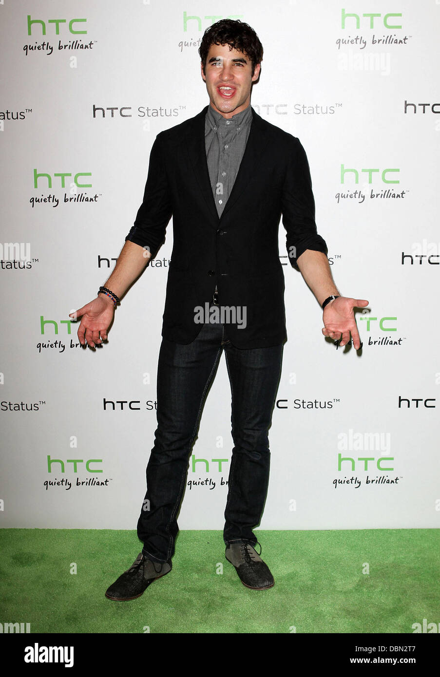 Darren Criss das HTC Status soziale Auftaktveranstaltung statt in den Paramount Studios - Ankünfte Los Angeles, Kalifornien - 19.07.11 Stockfoto
