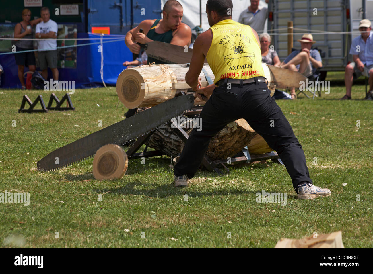 New Forest & Hampshire County Show, in der Nähe von Brockenhurst, Hampshire UK 1. August 2013. Tausende strömen auf die Show am letzten Tag, als die Temperaturen steigen und die Sonne scheint. Bildnachweis: Carolyn Jenkins/Alamy Live-Nachrichten Stockfoto