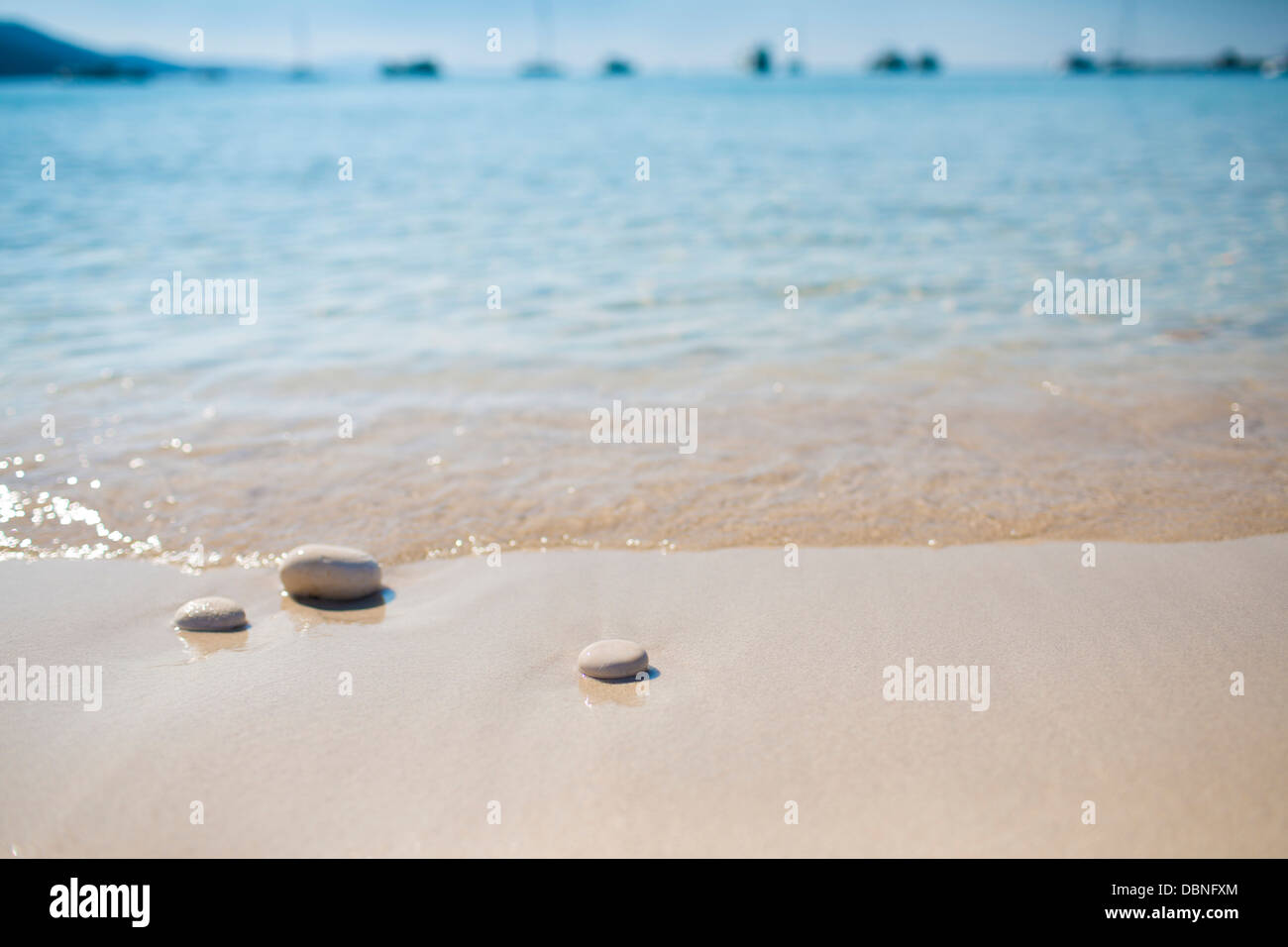 Sandstrand, Insel Dugi Otok, Dalmatien, Kroatien, Europa Stockfoto
