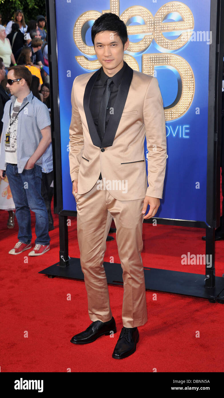 Harry Shum Jr. Die Weltpremiere von "Glee: 3D Concert Movie" im Regency Village Theatre - Ankünfte Los Angeles, Kalifornien - 06.08.11 statt Stockfoto