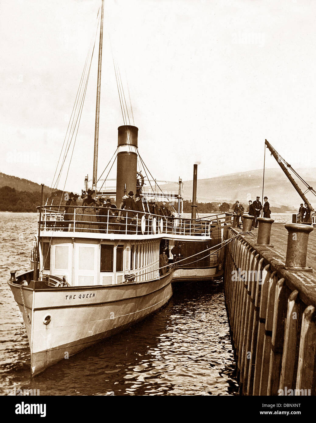 Loch Lomond der Queen-Raddampfer aus viktorianischer Zeit Stockfoto