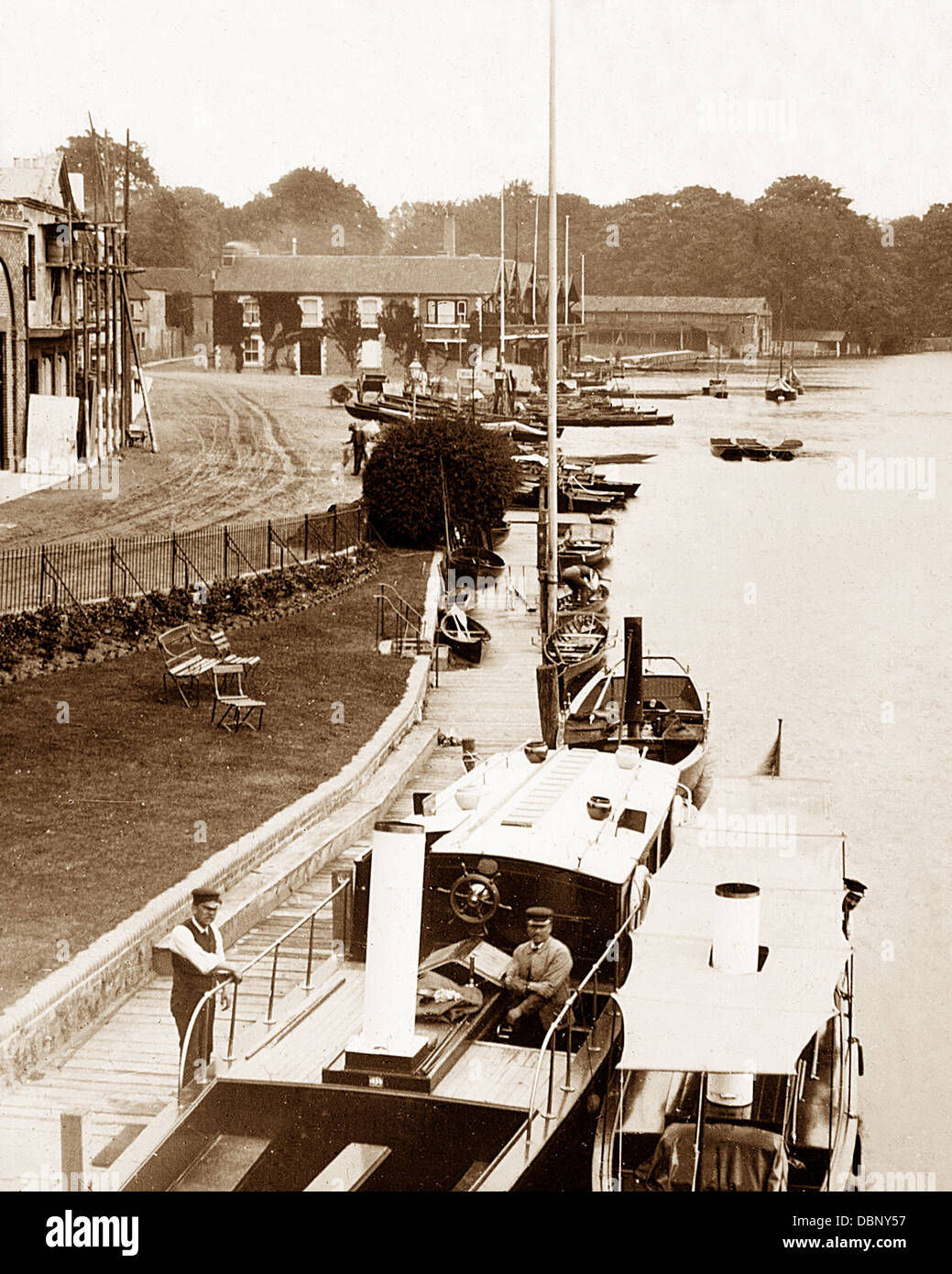 Henley-on-Thames aus der Zeit des viktorianischen Brücke Stockfoto