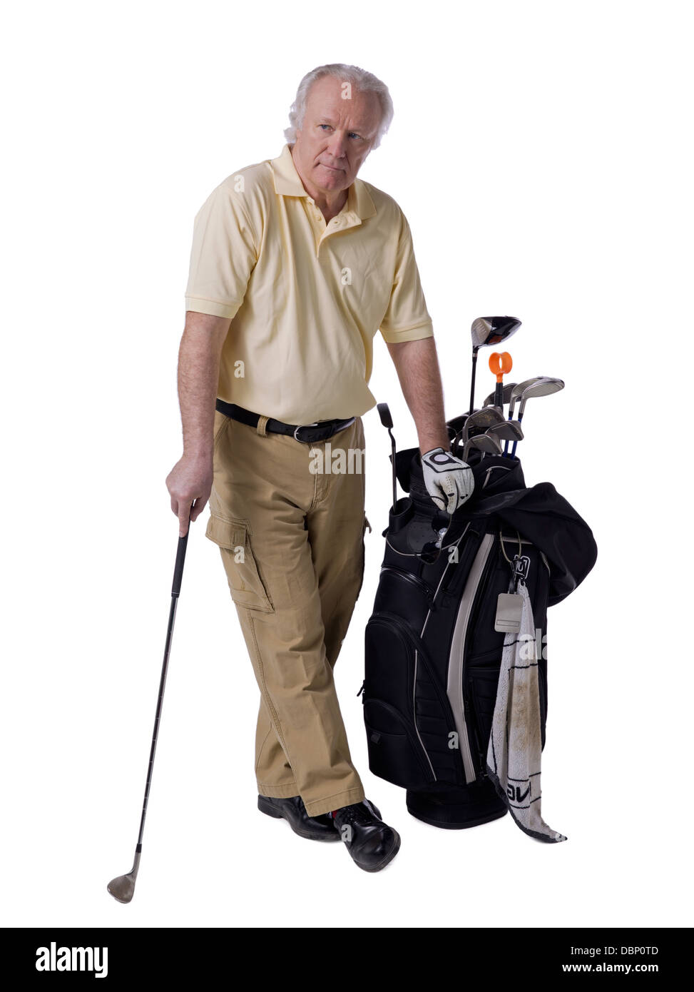 männlichen golfer Stockfoto