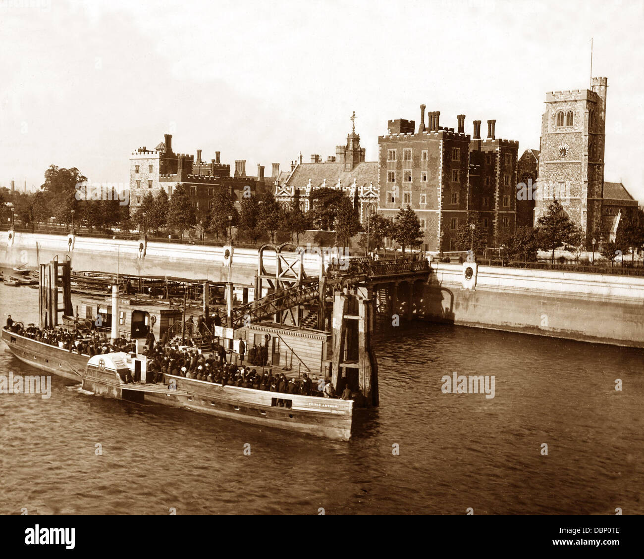 Lambeth Palace London viktorianische Periode Stockfoto