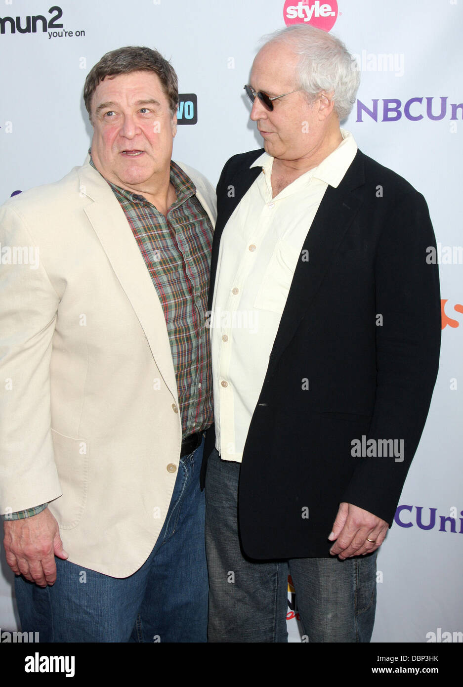 John Goodman und Chevy Chase die NBC TCA-Sommerfest 2011 im SLS Hotel - Ankunft Los Angeles, Kalifornien - 01.08.11 Stockfoto