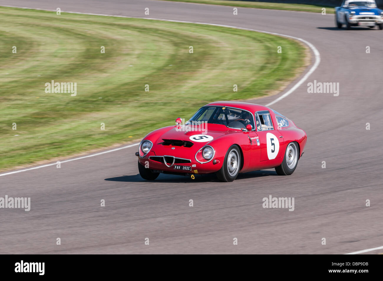 1965 Alfa Romeo Giulia TZ1 beim Goodwood Revival 2012 Stockfoto