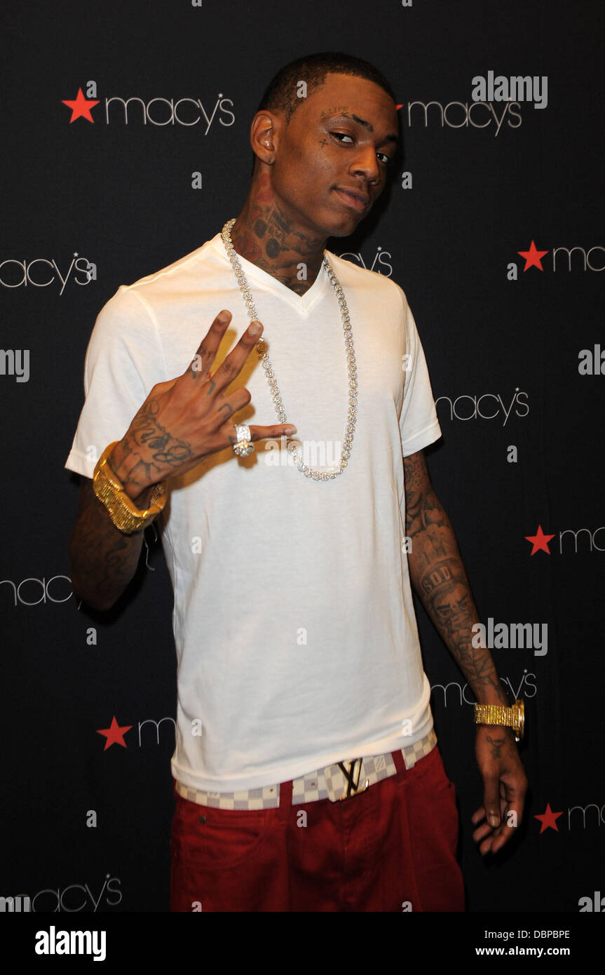 Soulja Boy führt während der Kick-off von Macys "Mstyle Lab" Konzert-Tournee bei Macy's in Fort Lauderdale, Florida, Fort Lauderdale, Florida - 13.08.11 Stockfoto