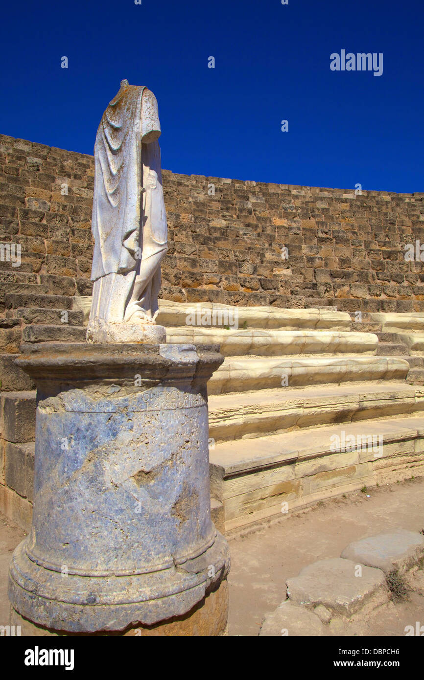 Römisches Theater, Salamis, Nord-Zypern, Zypern, Europa Stockfoto