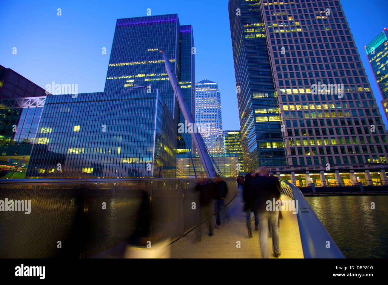 Canary Wharf Büro Gebäude, Docklands, London, Vereinigtes Königreich, Europa Stockfoto