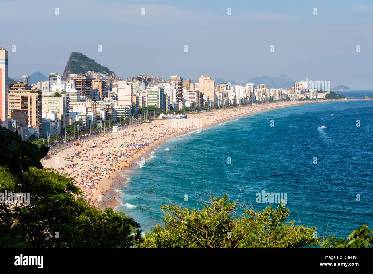Leblon Strand, Rio De Janeiro, Brasilien, Südamerika Stockfoto