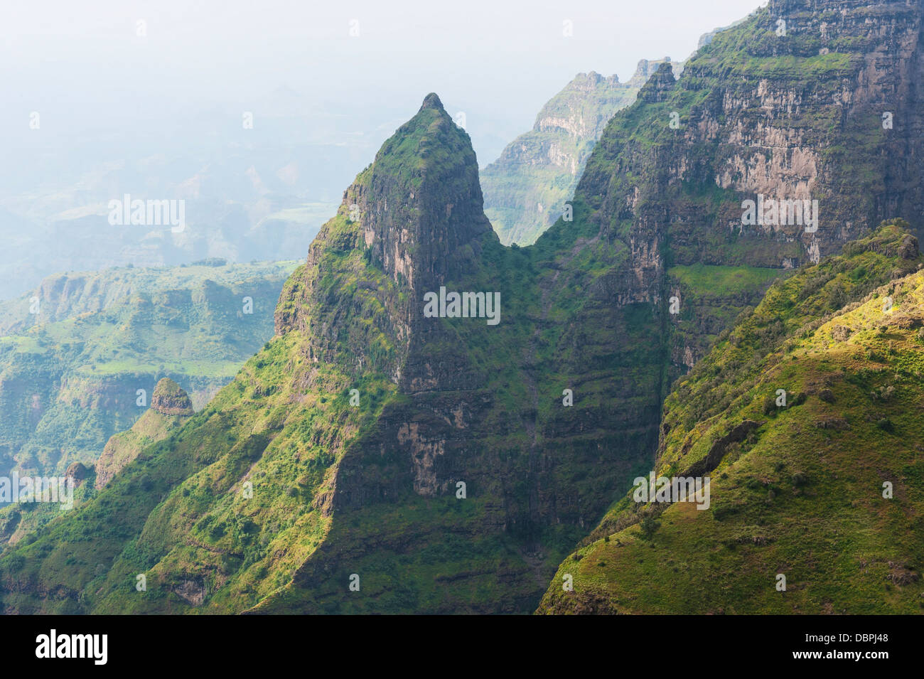 Simien Mountains Nationalpark, UNESCO-Weltkulturerbe, Amhara Region, Äthiopien, Afrika Stockfoto