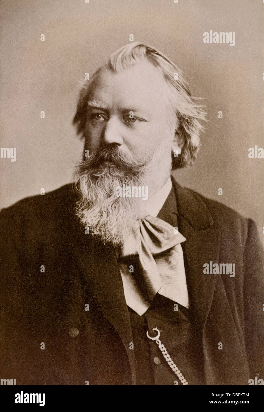 Komponisten Johannes Brahms. Foto Stockfoto