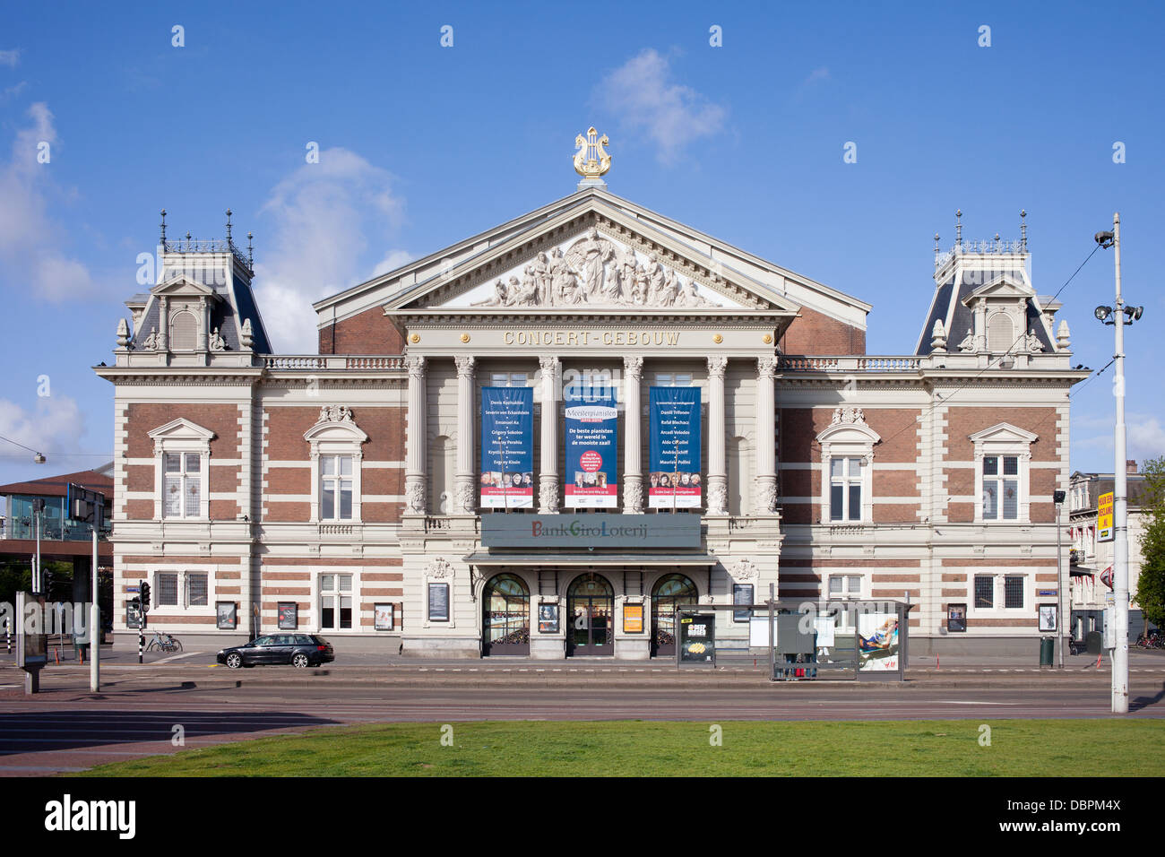 Konzertsaal Concertgebouw in Amsterdam, Niederlande. Stockfoto