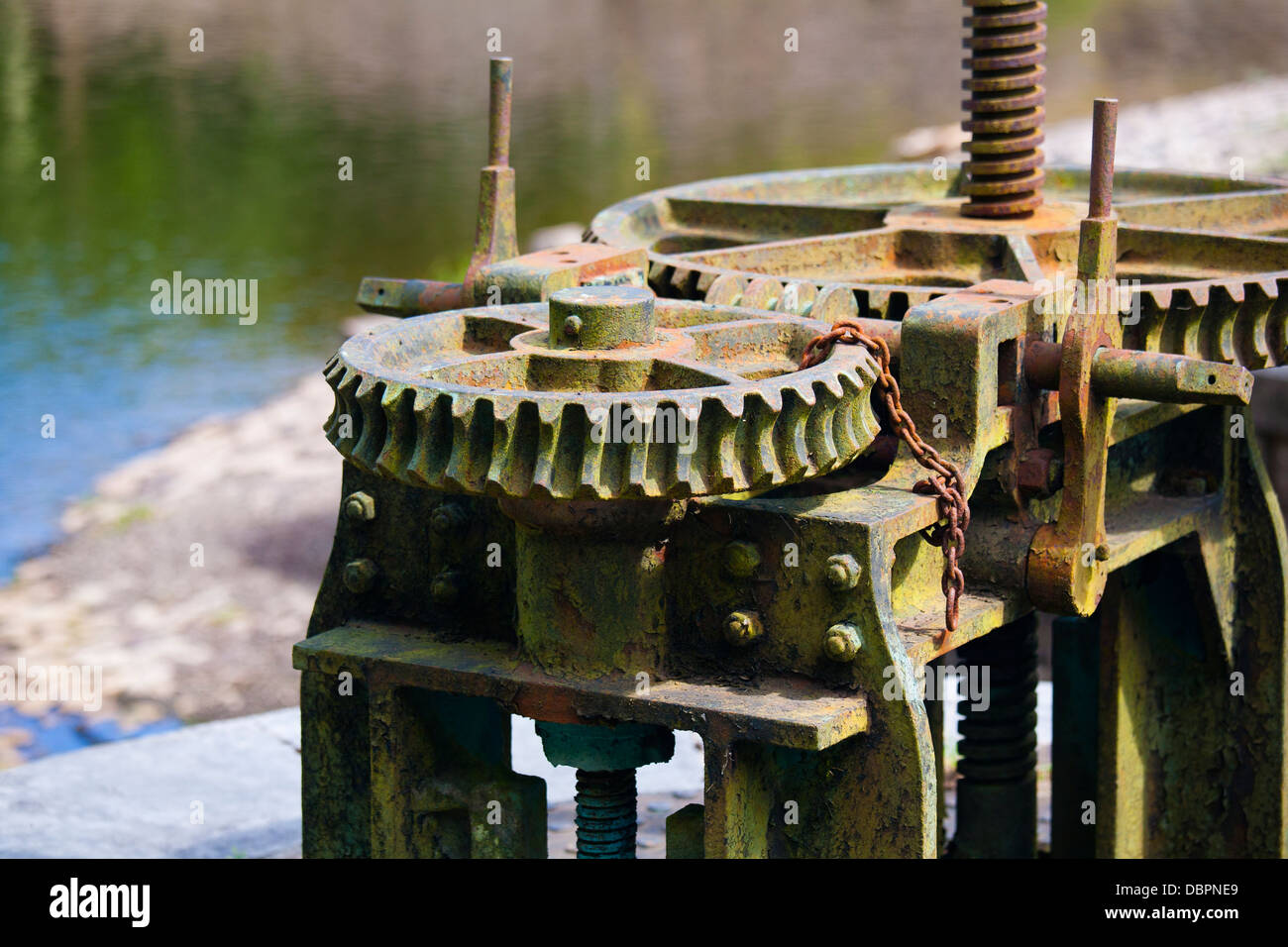 Bild von rostige Industrieanlagen Stockfoto