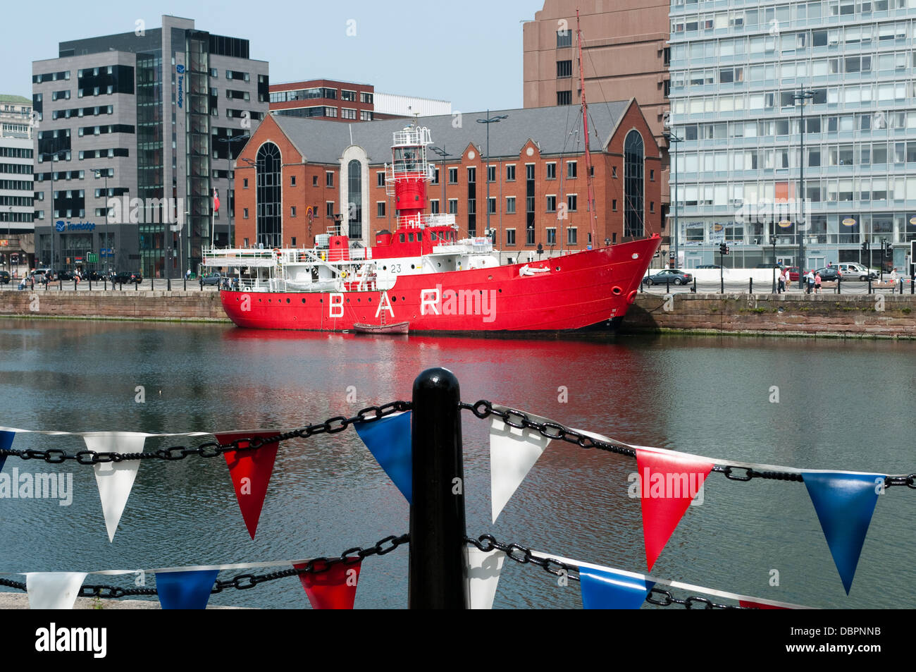 Boat Bar, listigen Dock, Liverpool, UK Stockfoto