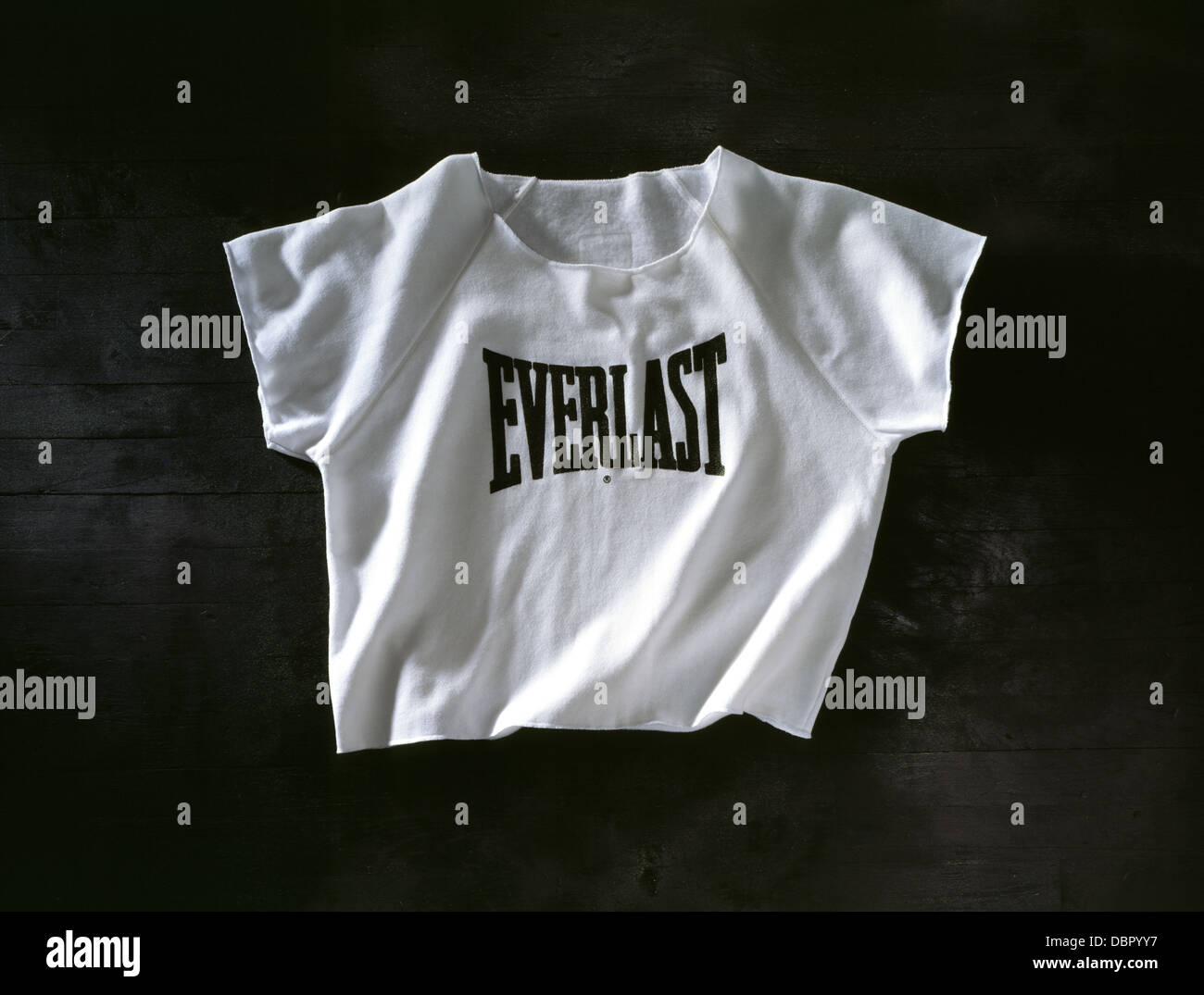 Weiße Everlast Sweat T-Shirt Stockfoto