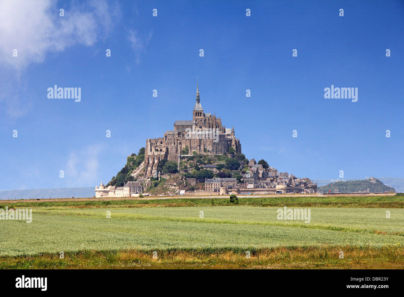 Le Mont Saint Michel Abtei, Normandie / Bretagne, Frankreich Stockfoto