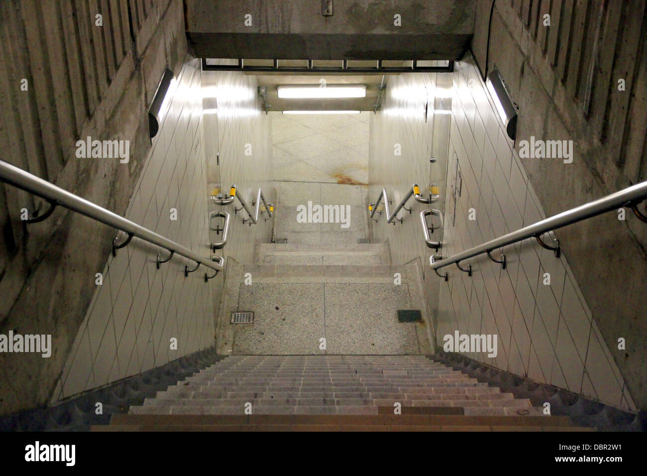 Den Zugang von einer u-Bahn-Station in Toronto, Kanada Stockfoto