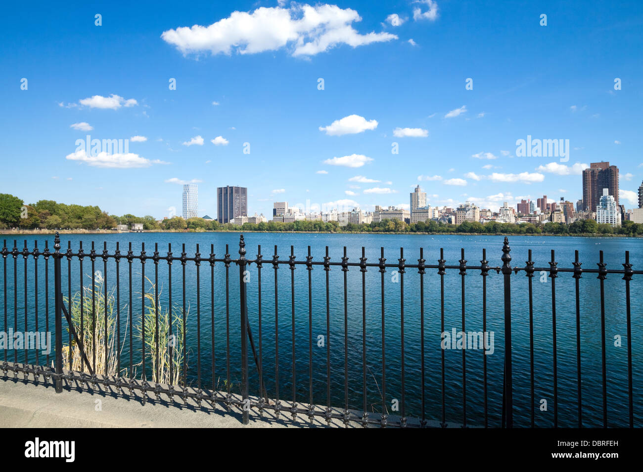 New York City, Central Park, Jacqueline Kennedy Onassis Reservoir Stockfoto