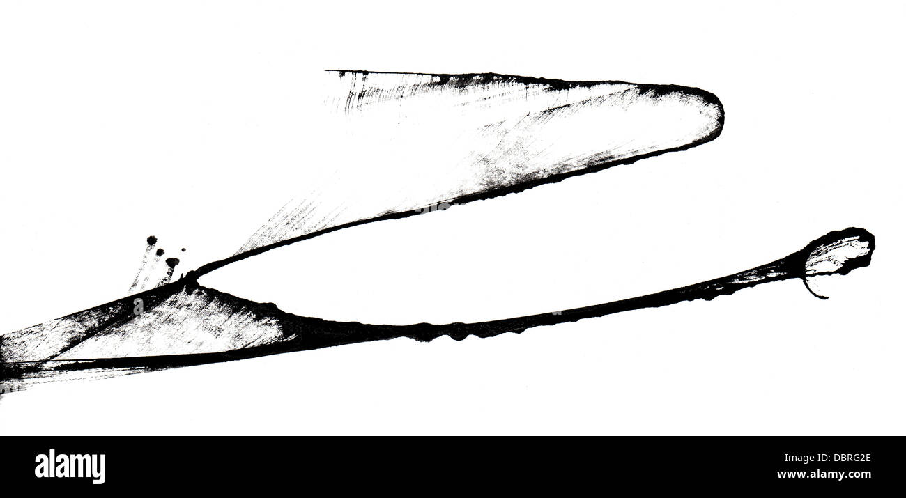 Bunte Aquarell Gießen auf dem Papier ein Hintergrund überfüllt Stockfoto