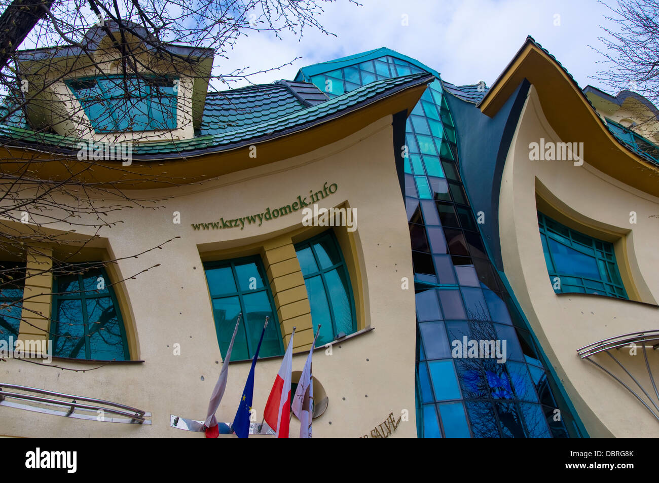 Crooked House, Sopot, Polen Stockfoto