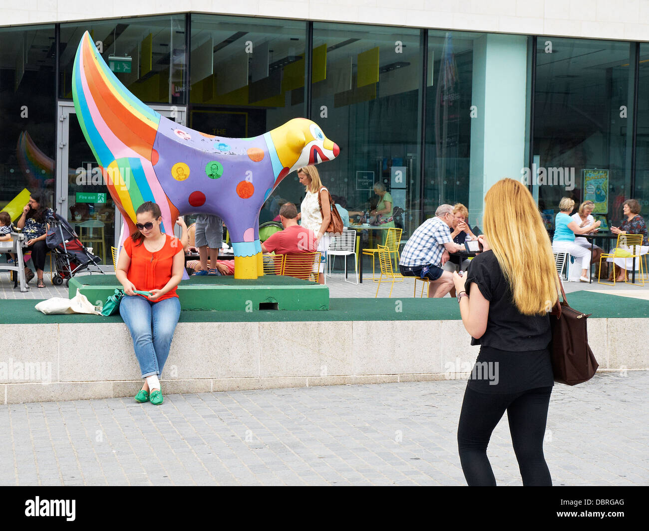 Super Lamm Banane Terrasse Museum of Liverpool UK Stockfoto