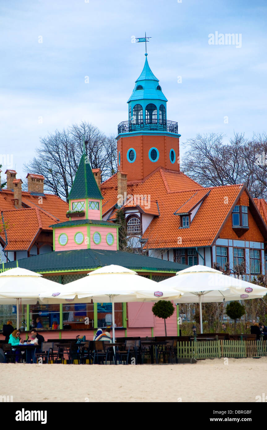Das Restaurant Sea Front, Sopot, Polen Stockfoto