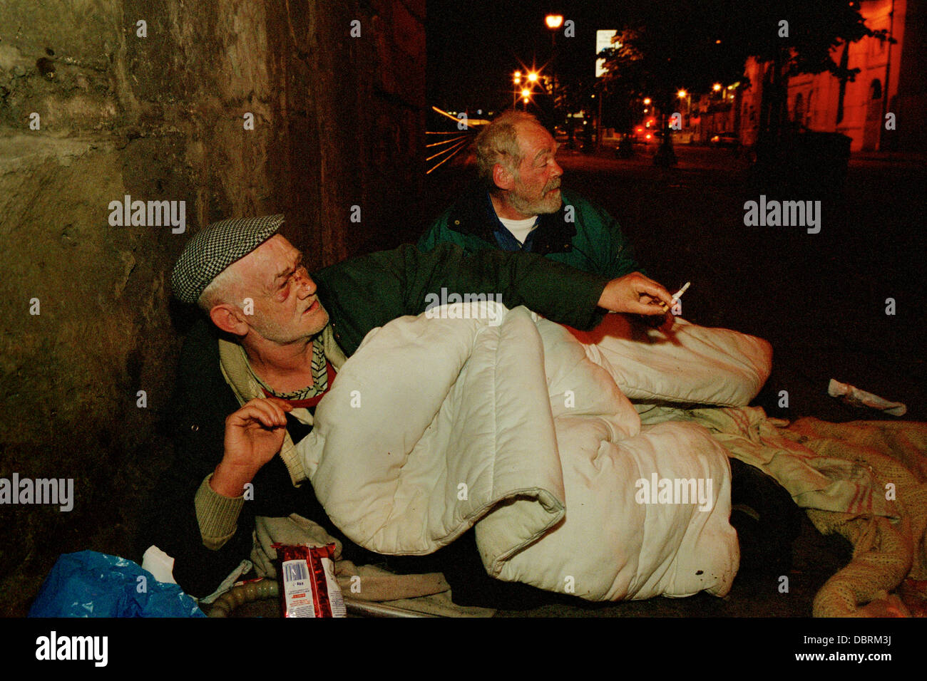 Foto Projekt oder Photo-Essay über das Leben auf der Straße in Glasgow. Stockfoto