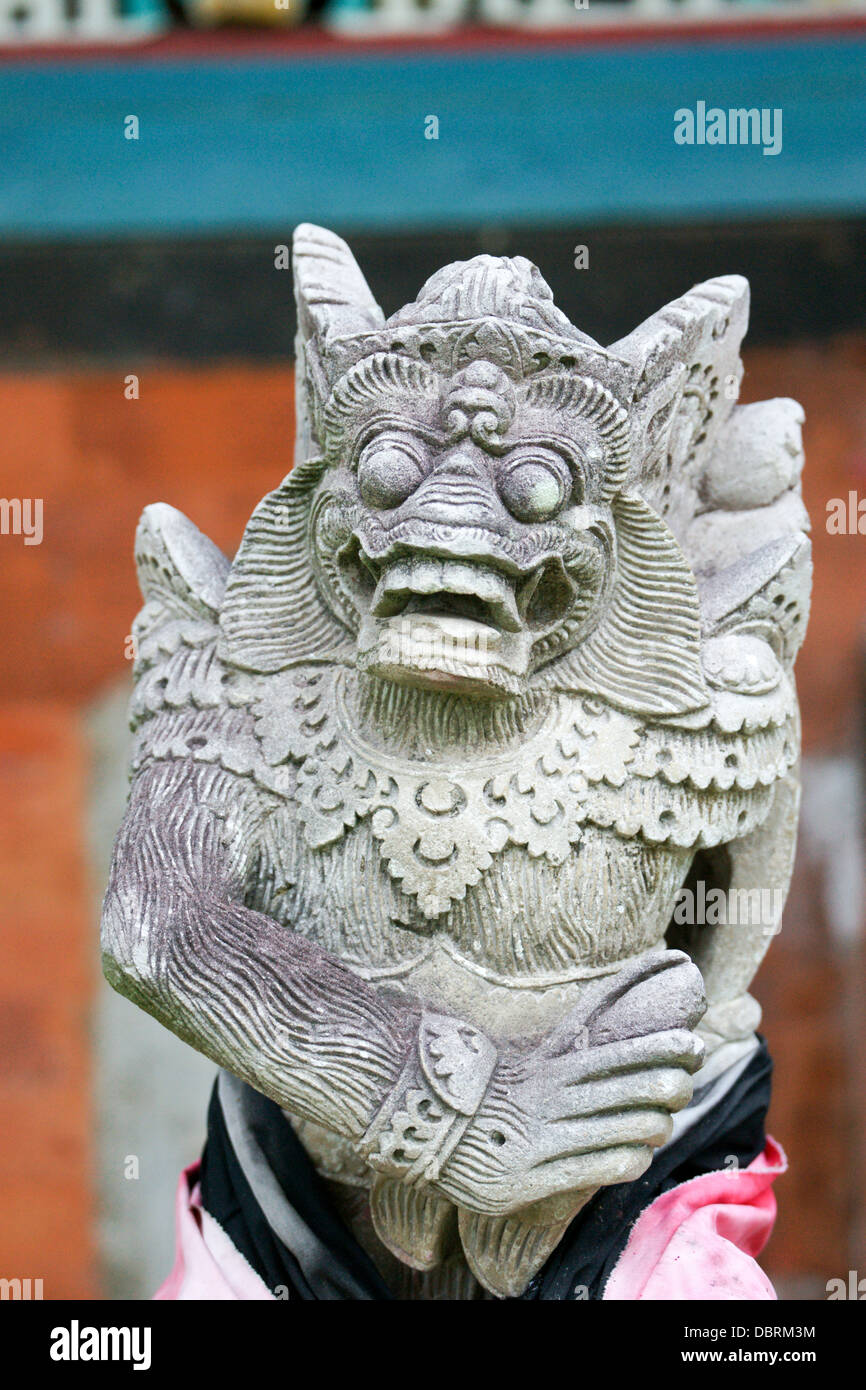 Taman Gili Tempel in Bali - Statue von Gott oder Dämon Stockfoto