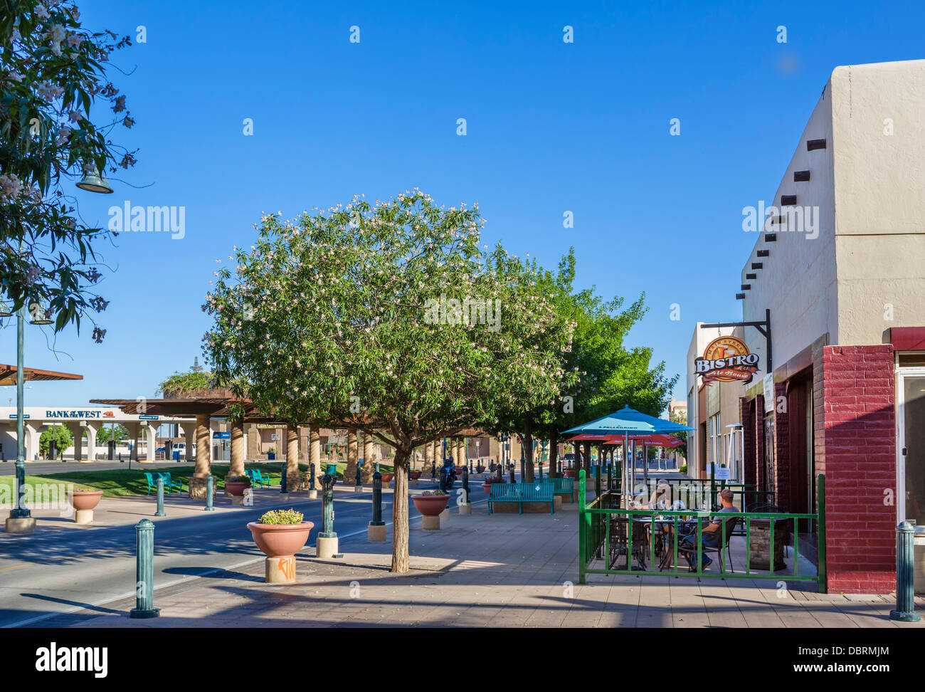Bar auf der Main Street in der Innenstadt von Las Cruces, New Mexico, USA Stockfoto