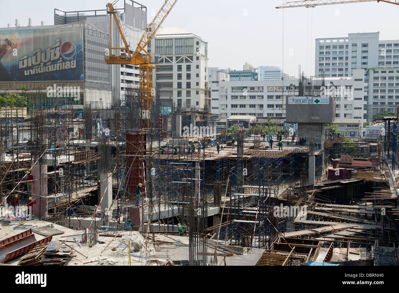 Baustelle in Bangkok, Thailand Stockfoto