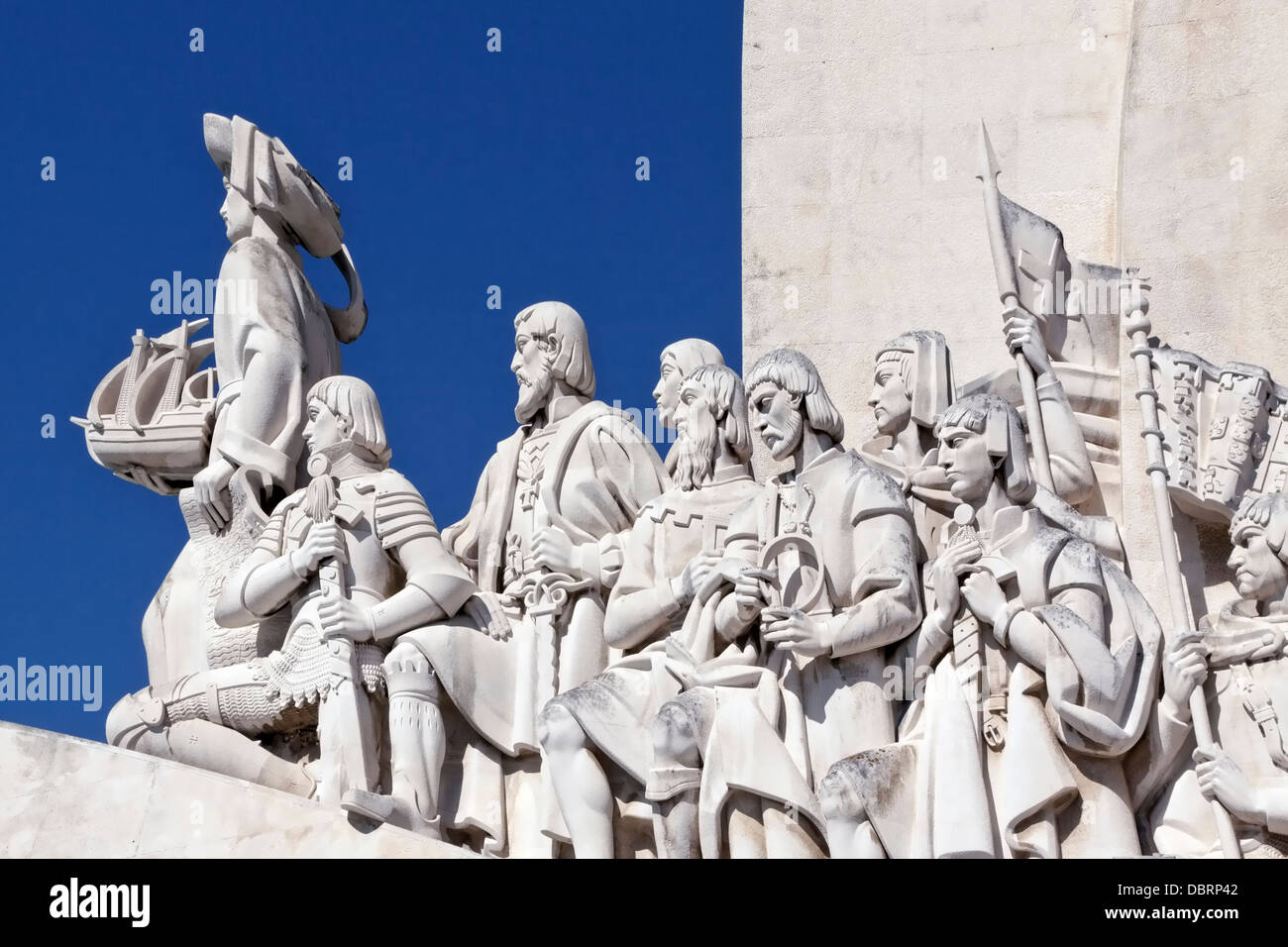 Padrão Dos Descobrimentos, ein Denkmal zu Ehren von dem portugiesischen Zeitalter der Entdeckungen im 15. und 16. Jahrhundert, Lissabon. Stockfoto