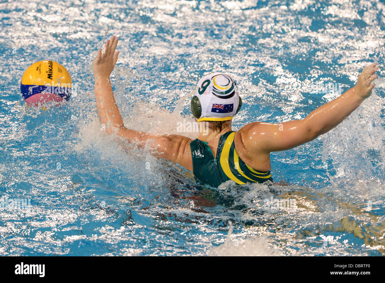Australiens Glencora Ralph spielt die FrauenWasserballFinale gegen