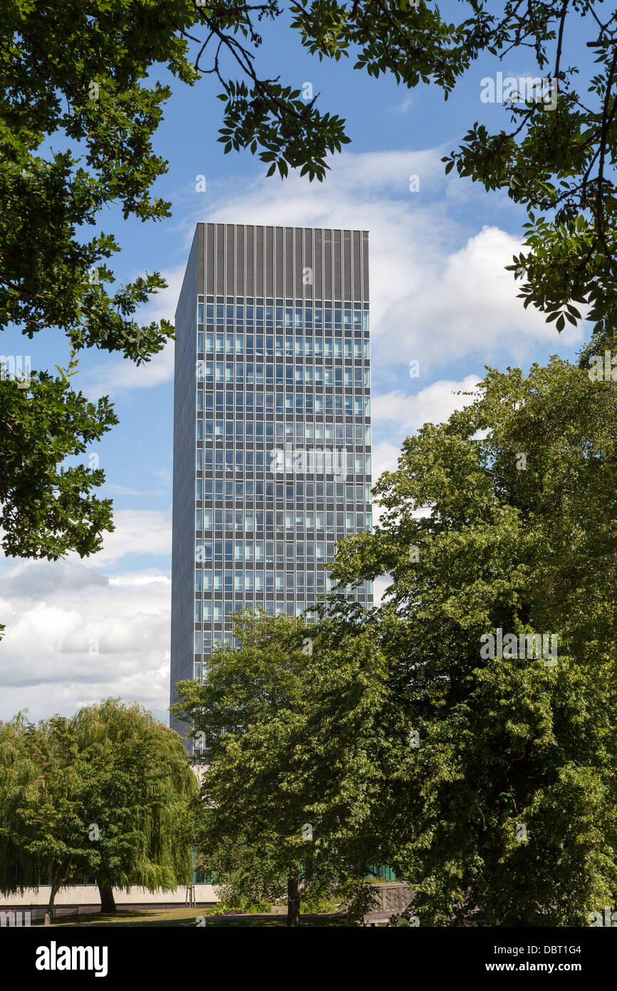 Die Kunst-Turm der Sheffield University von Weston Park Stockfoto