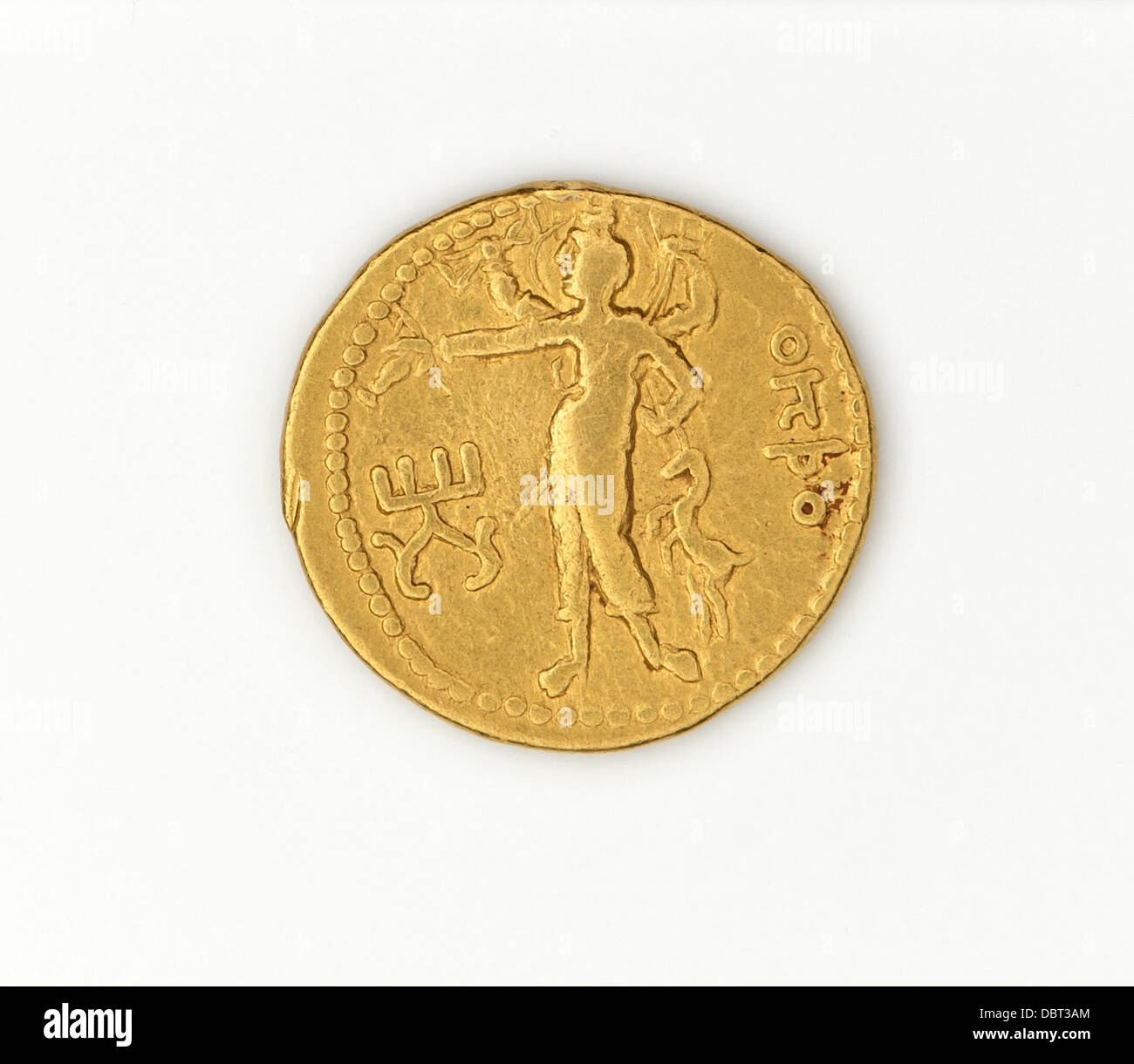 Dinar von Kanishka ich M.77.56.7 (1 von 2) Stockfoto