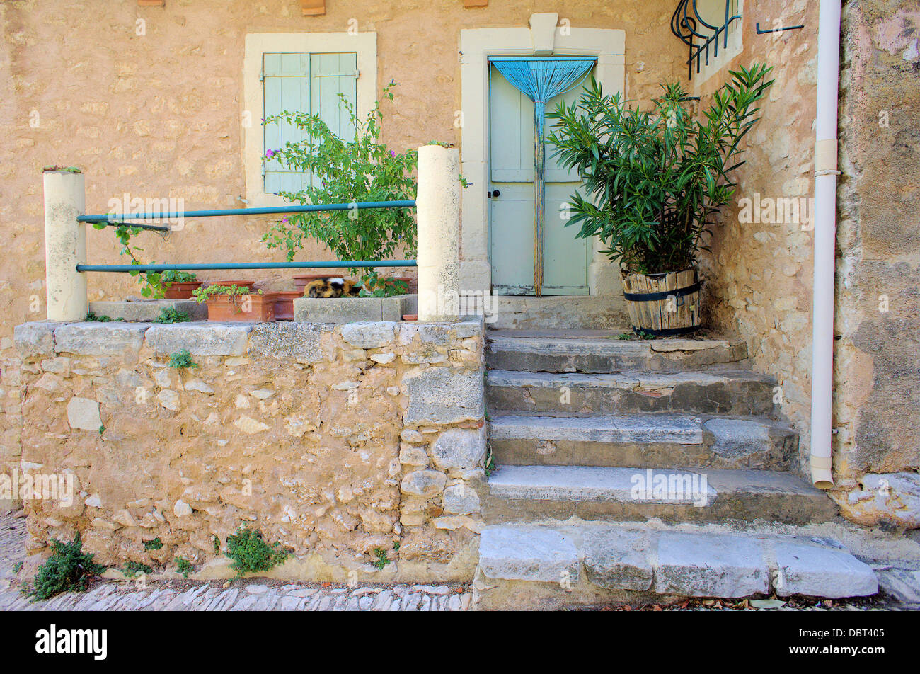 Provenzalisches Dorfhaus Provence Frankreich Stockfoto