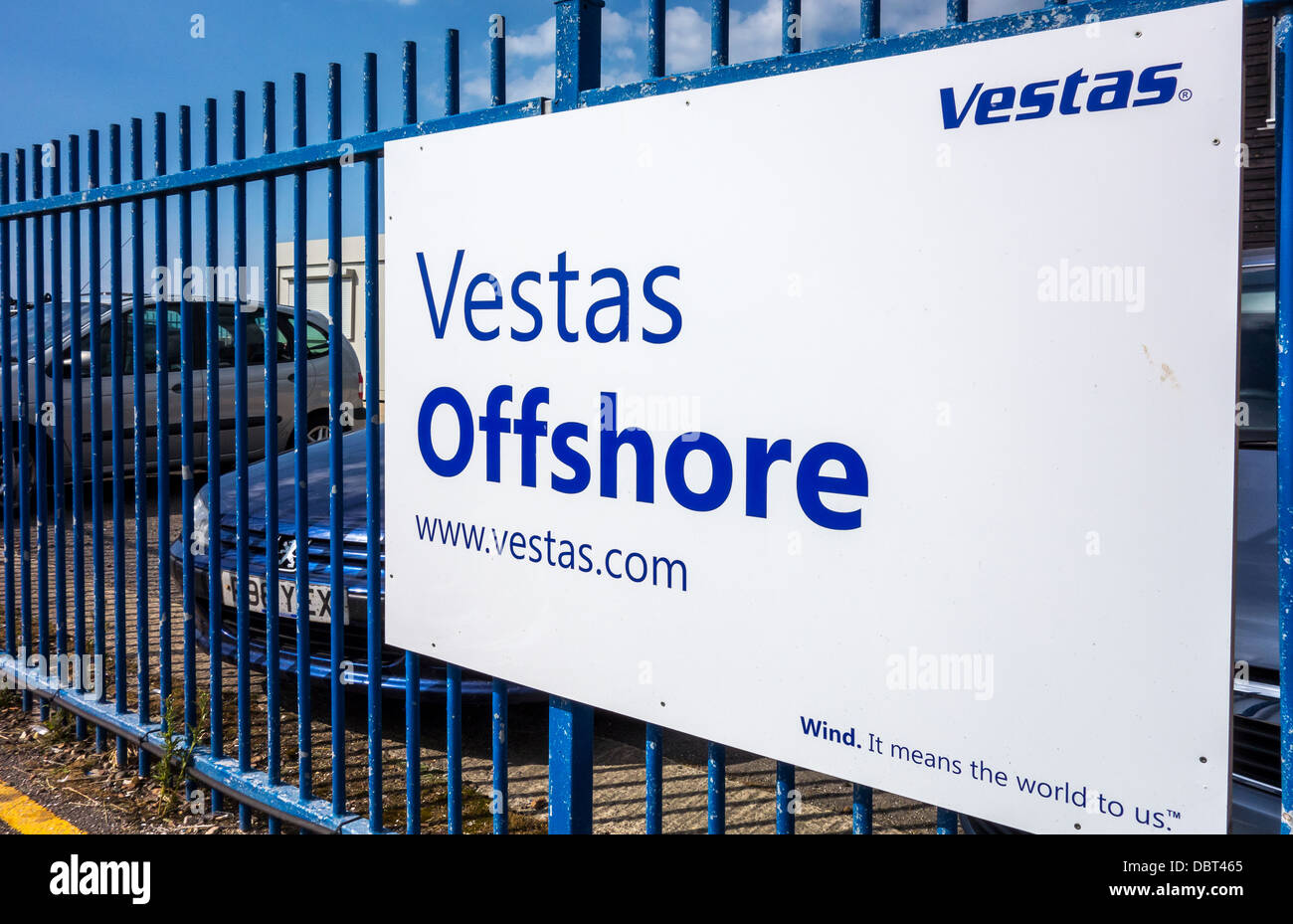 Vestas Offshore Wind Farm Service Stockfoto