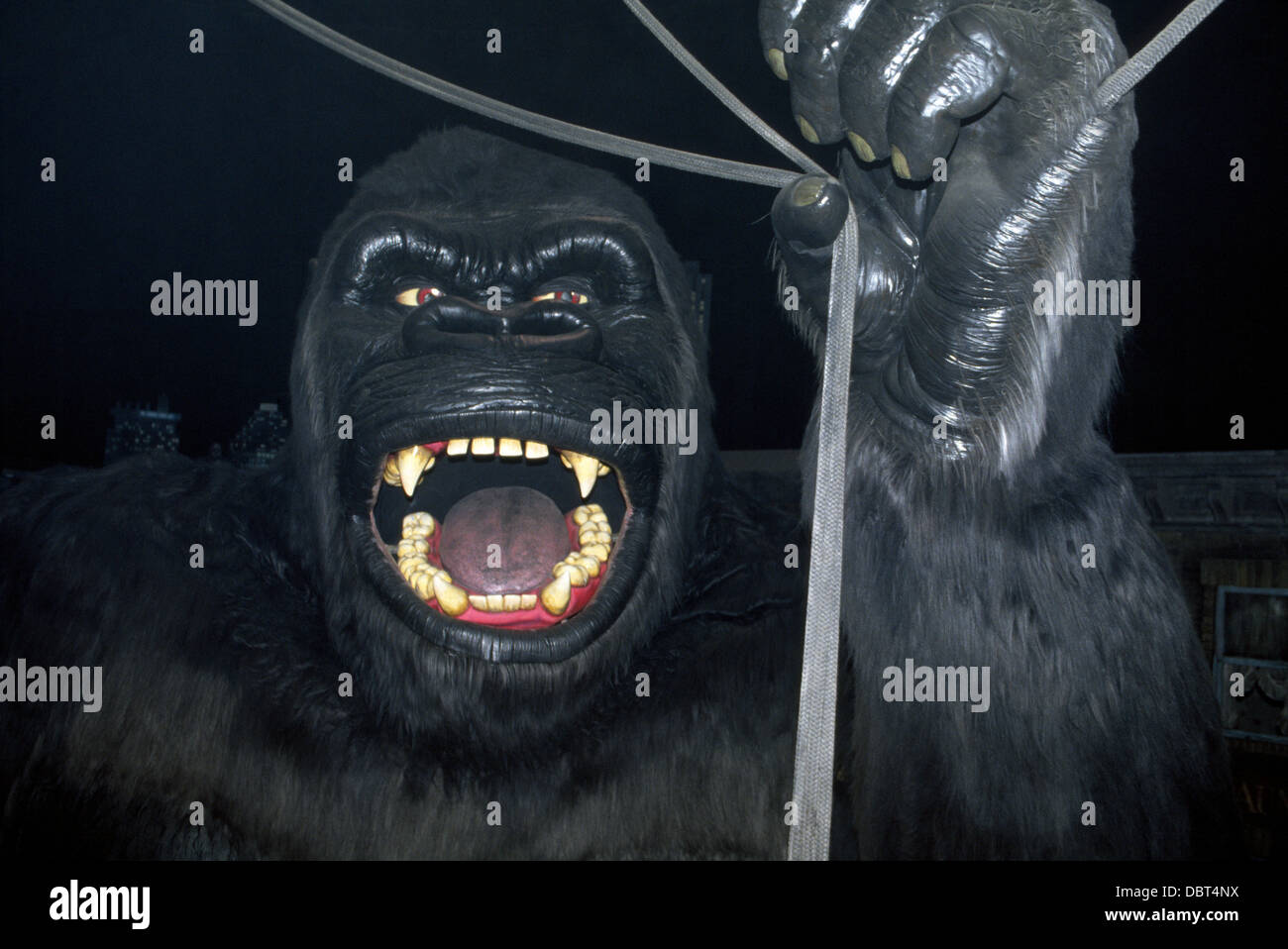 King Kong ist seit langem eine Hauptattraktion auf der Rückseite-Menge Tram-Tour im Themenpark Universal Studios Hollywood in Kalifornien, USA Stockfoto