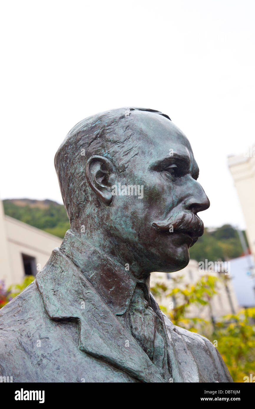 Statue von Sir Edward Elgar in Great Malvern, Worcestershire, England, UK Stockfoto