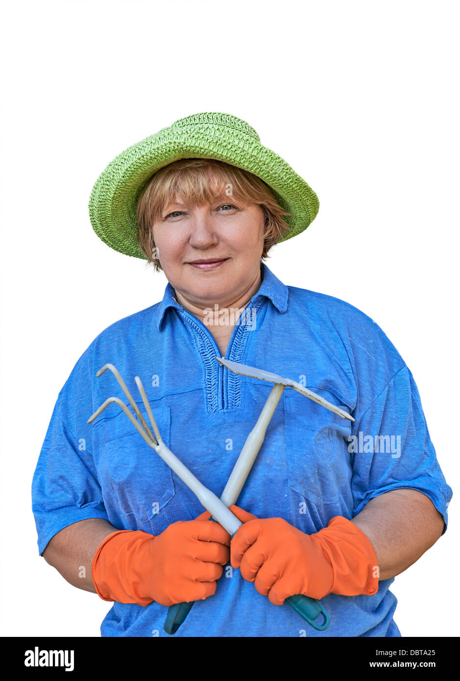 Aktive ältere Frau Stockfoto