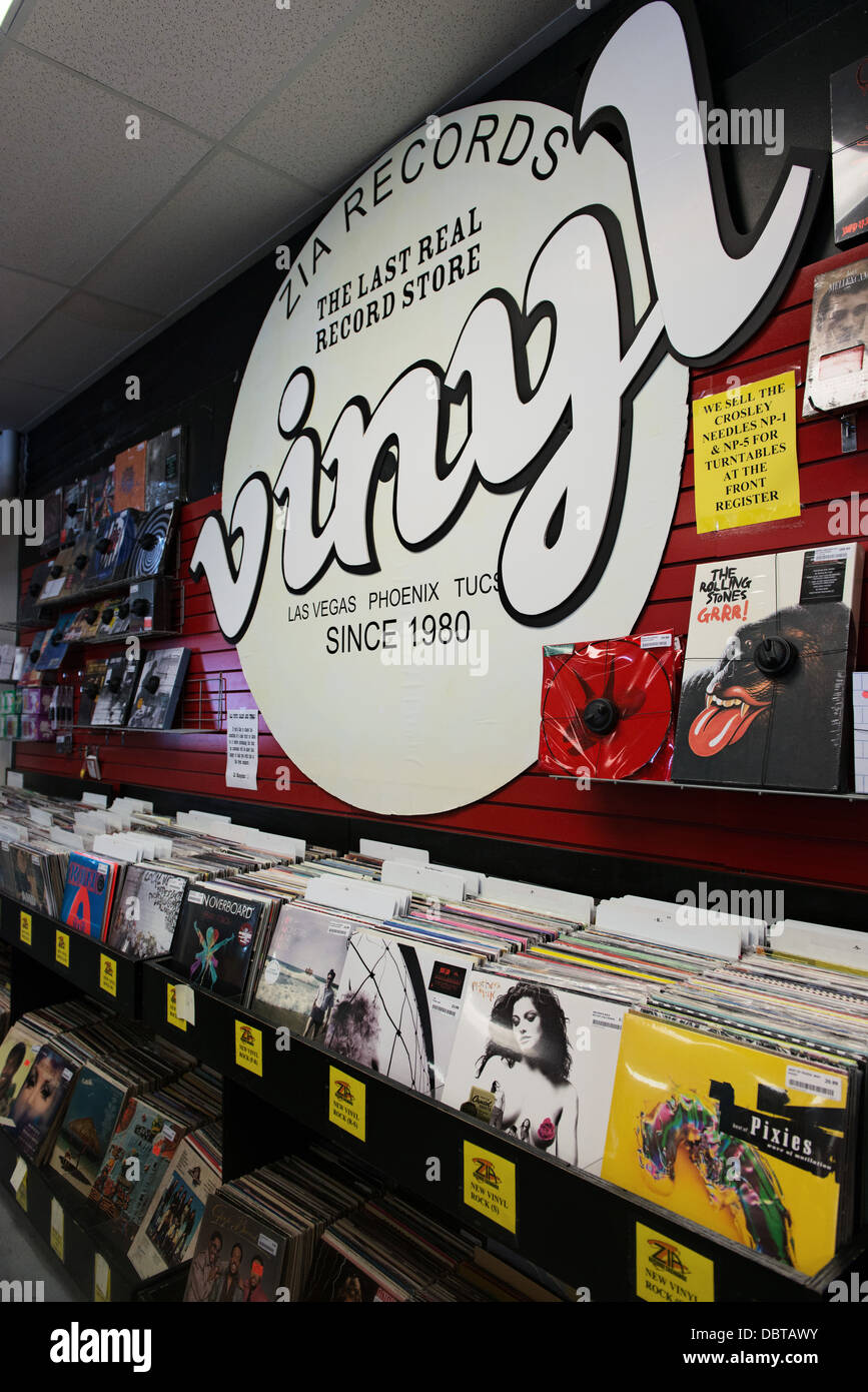 ZIA Record Exchange-Informationsspeicher, 4503 West Sahara Avenue, Las Vegas, NV, USA Stockfoto